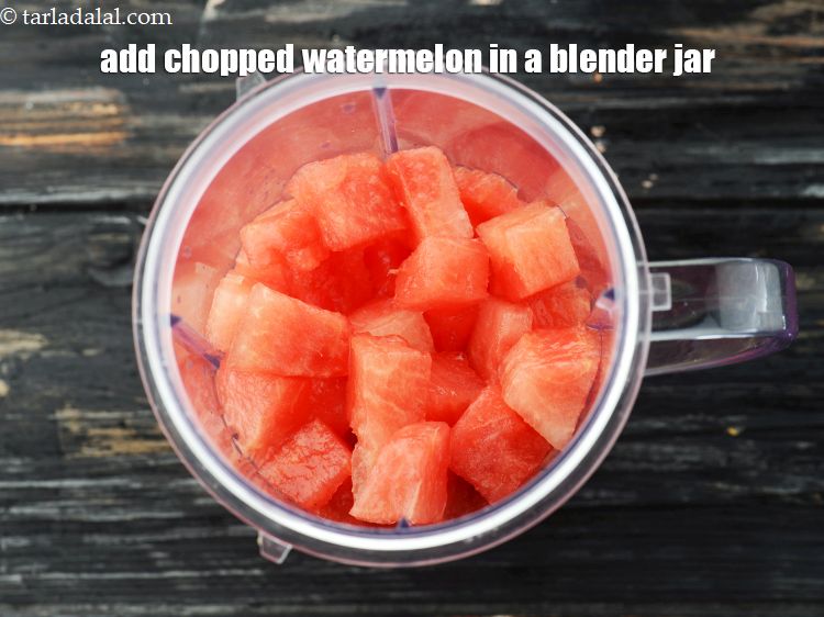 Step 9 – To make <strong>watermelon muskmelon juice recipe | healthy muskmelon and watermelon juice | melon juice …