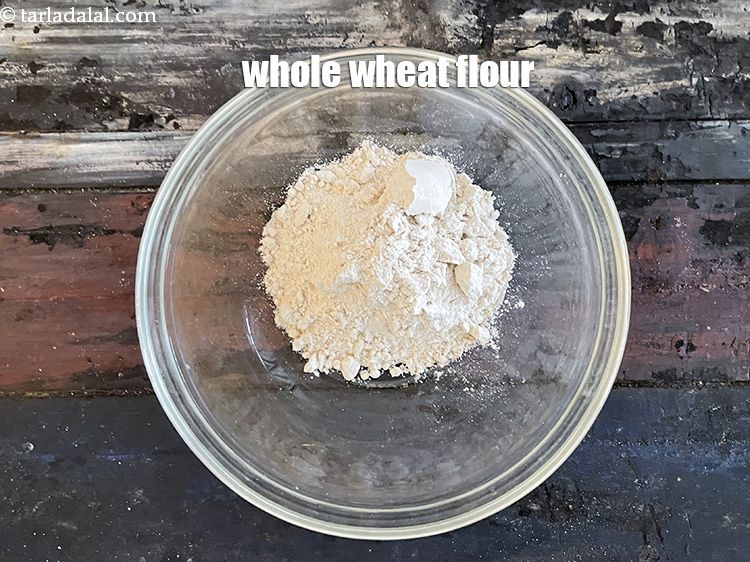 Step 5 – In a bowl put&nbsp;1/2 cup&nbsp;<a href="glossary-whole-wheat-flour-gehun-ka-atta-gehun-ka-aata-429i">whole wheat flour (gehun ka atta)</a>.