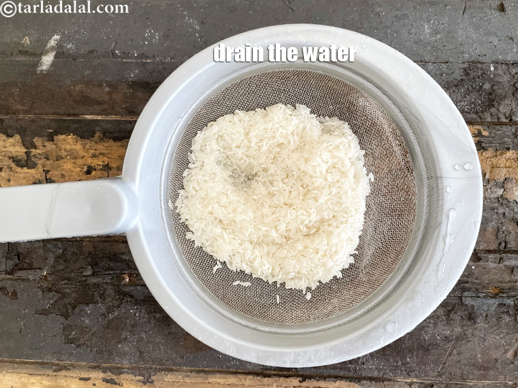 Step 8 – Drain the water.