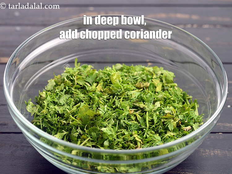 Step 3 – To make <strong>kothimbir vadi recipe | Maharashtrian tea time snack | crispy Indian kothimbir vadi …