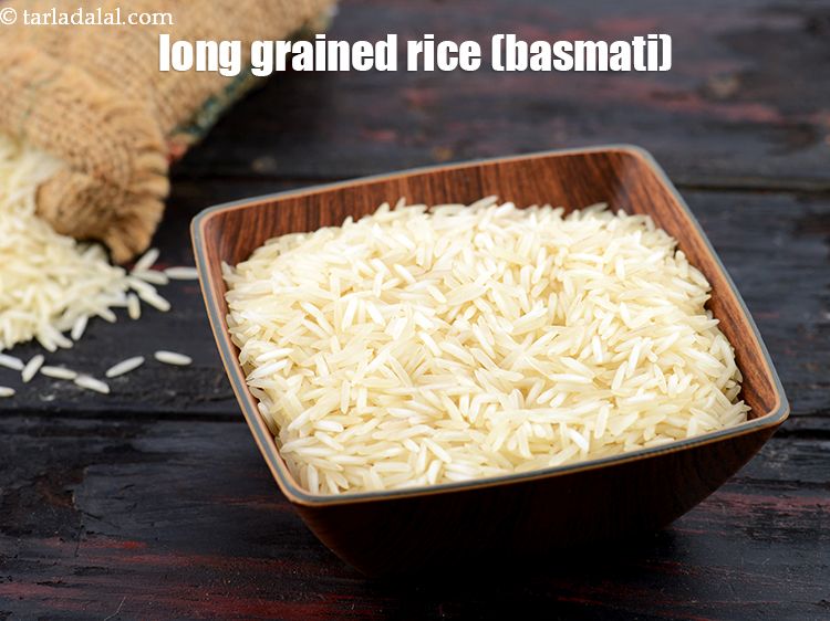 Step 4 – Take a deep bowl, add 1 cup&nbsp;<a href="https://www.tarladalal.com/glossary-long-grain-rice-basmati-chawal-basmati-rice-535i">long grained rice (basmati)</a>.&nbsp;