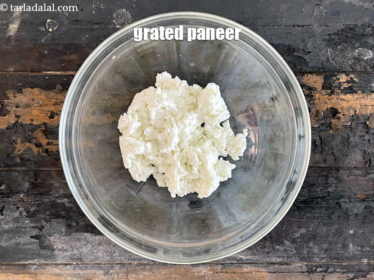 Step 4 – In a deep glass bowl put&nbsp;<!--%3Cmeta%20charset%3D%22UTF-8%22%20%2F%3E-->1/2 cup&nbsp;<a href="glossary-grated-low-fat-paneer-1118i">grated low-fat paneer (cottage cheese)</a>. If you are …