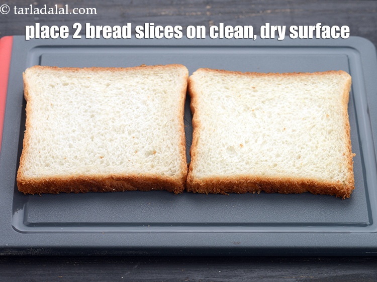 Step 3 – To make&nbsp;<strong>grilled cheese sandwich recipe | Indian cheese grilled sandwich | kids snack recipe |</strong>&nbsp;place …