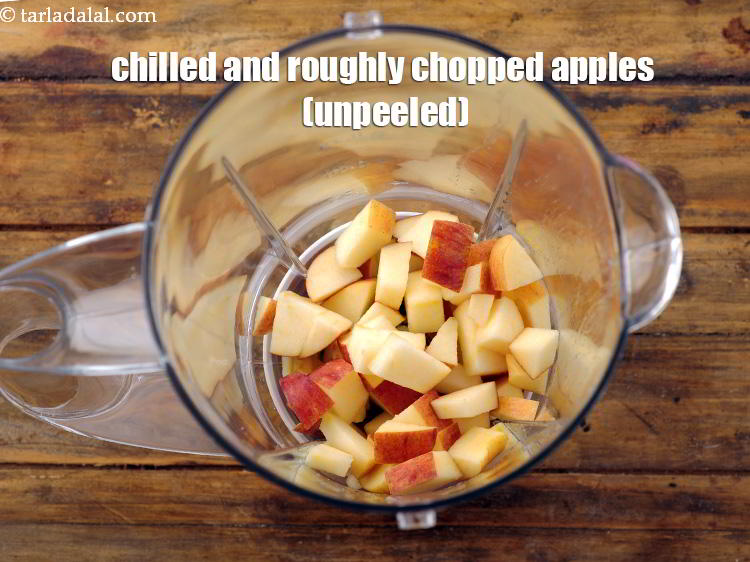 Step 3 – To make <strong>apple banana smoothie recipe | healthy banana apple smoothie | Indian apple banana …