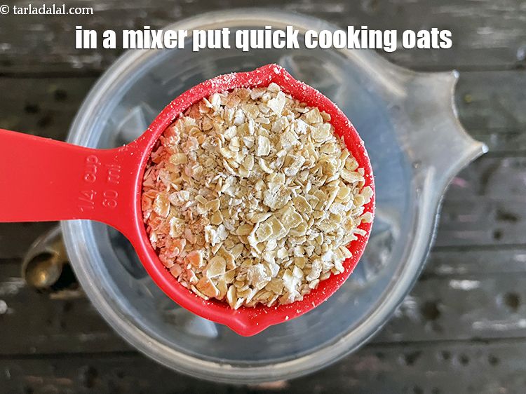 Step 4 – To make <strong>oats apple almond milk smoothie recipe | healthy&nbsp;Indian apple and oats breakfast smoothie …