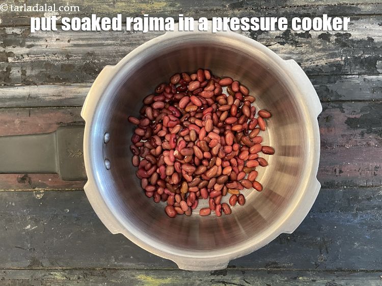 Step 12 – <p>In a pressure cooker put&nbsp;1/2 cup&nbsp;<a href="https://tarladalal.com/glossary-soaked-rajma-198i">soaked rajma (kidney beans)</a>. See above step by step …