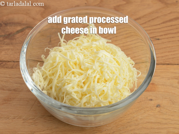 Step 3 – To make topping for <strong>cheese toast recipe | cheese toast for kids | baked Indian …