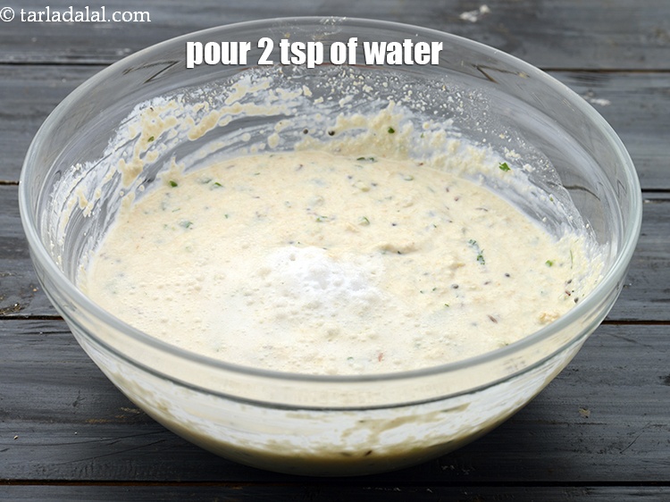 Step 31 – Pour 2 tsp of water over it.