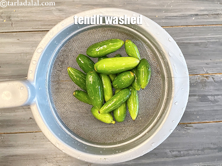 Step 4 – Wash tendli.