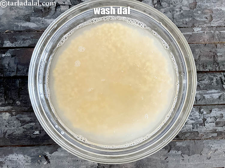 Step 8 – <meta charset="UTF-8" />Put the yellow moong dal in water and wash it. You can see …