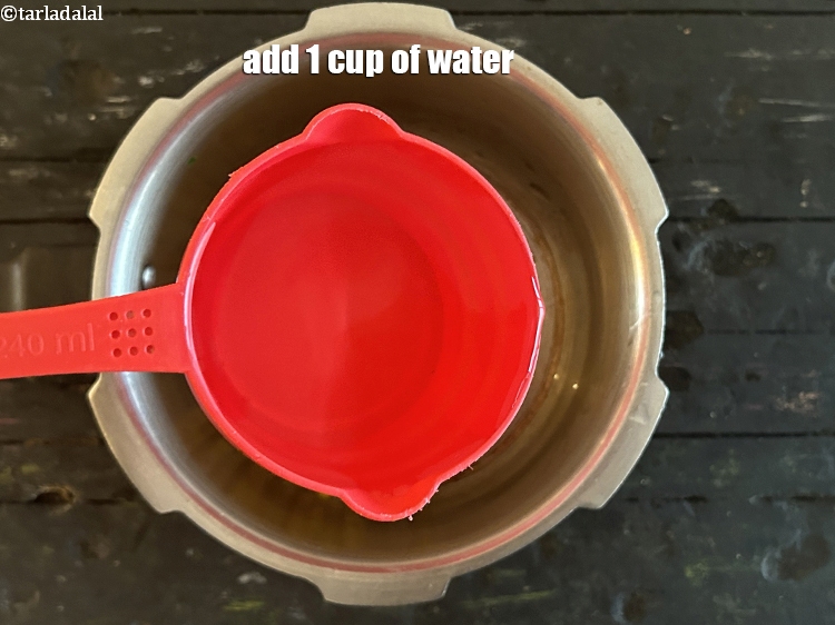 Step 6 – Add&nbsp;<meta charset="UTF-8" />1 cup of water.