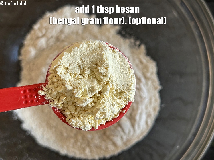 Step 5 – Add&nbsp;<meta charset="UTF-8" />1 tbsp&nbsp;<a href="glossary-besan-chana-dal-flour-bengal-gram-flour-952i">besan (bengal gram flour)</a>. (optional).&nbsp;Besan flour tends to create a denser …