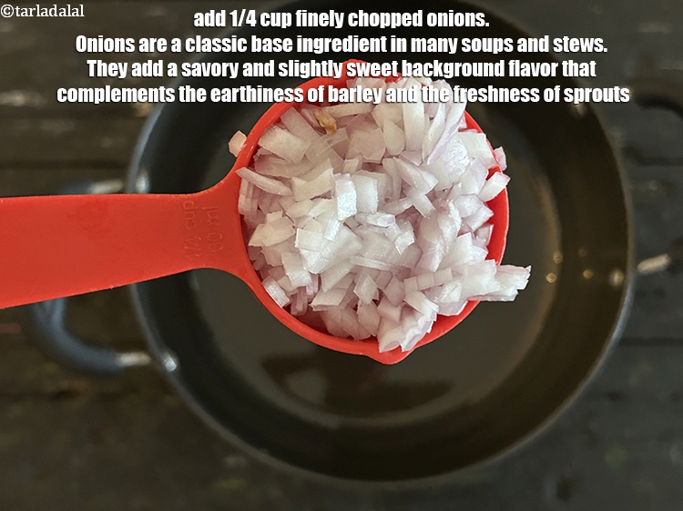 Step 15 – Add&nbsp;<meta charset="UTF-8" />1/4 cup&nbsp;finely&nbsp;<a href="glossary-chopped-onions-722i">chopped onions</a>. &nbsp;O<meta charset="UTF-8" />nions are a classic base ingredient in …