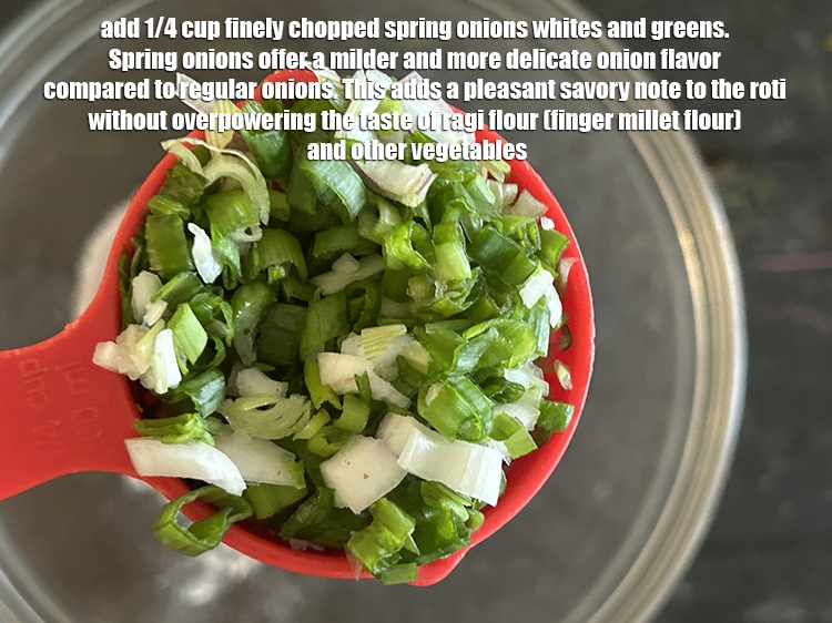 Step 4 – Add&nbsp;<meta charset="UTF-8" />1/4 cup&nbsp;finely&nbsp;<a href="glossary-chopped-spring-onion-whites-815i">chopped spring onions whites</a>&nbsp;and&nbsp;<a href="glossary-spring-onion-greens-hare-pyaz-ke-patte-445i">greens</a>.&nbsp;Spring onions offer a milder and more …