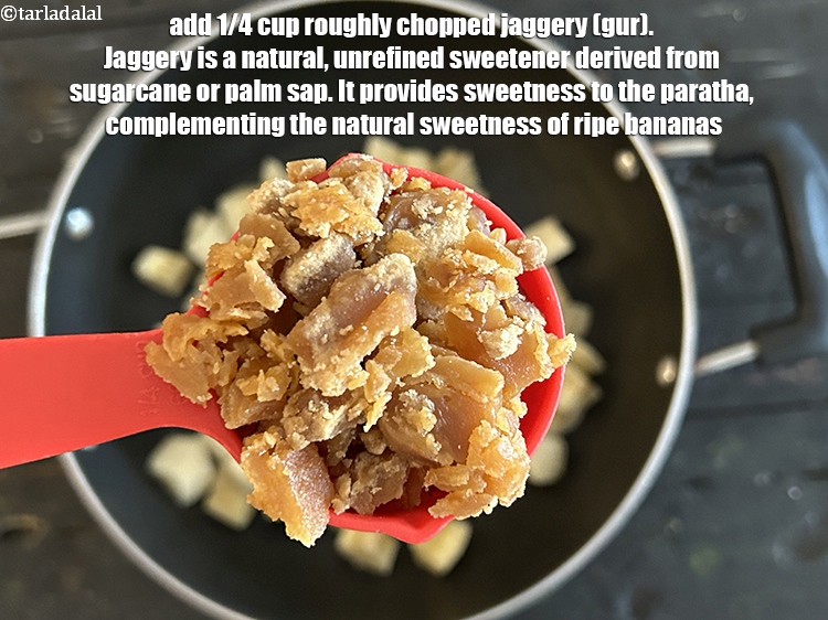 Step 4 – Add&nbsp;<meta charset="UTF-8" />1/4 cup&nbsp;roughly&nbsp;<a href="glossary-chopped-jaggery-946i">chopped jaggery (gur)</a>.&nbsp;Jaggery is a natural, unrefined sweetener derived from sugarcane …