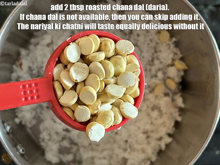 Step 4 – Add&nbsp;<meta charset="UTF-8" />2 tbsp&nbsp;<a href="glossary-roasted-chana-dal-roasted-daria-286i">roasted chana dal (daria)</a>.&nbsp;<meta charset="UTF-8" />&nbsp;If chana dal is not available, …
