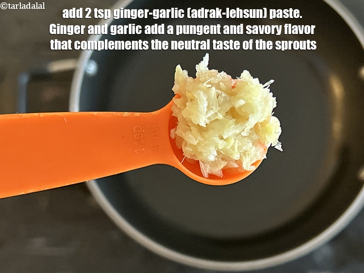 Step 6 – Add&nbsp;<meta charset="UTF-8" />2 tsp&nbsp;<a href="glossary-ginger-garlic-paste-adrak-lehsun-ki-pate-adrak-lahsun-ki-paste-939i">ginger-garlic (adrak-lehsun) paste</a>.&nbsp;Ginger and garlic add a pungent and savory flavor …