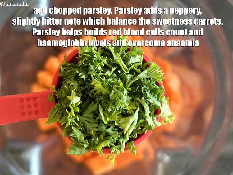 Step 16 – &nbsp; <meta charset="UTF-8" /> Add&nbsp;3 tbsp&nbsp;roughly&nbsp;<a href="glossary-chopped-parsley-793i">chopped parsley</a>.&nbsp;While carrots offer a sweet and earthy taste, …