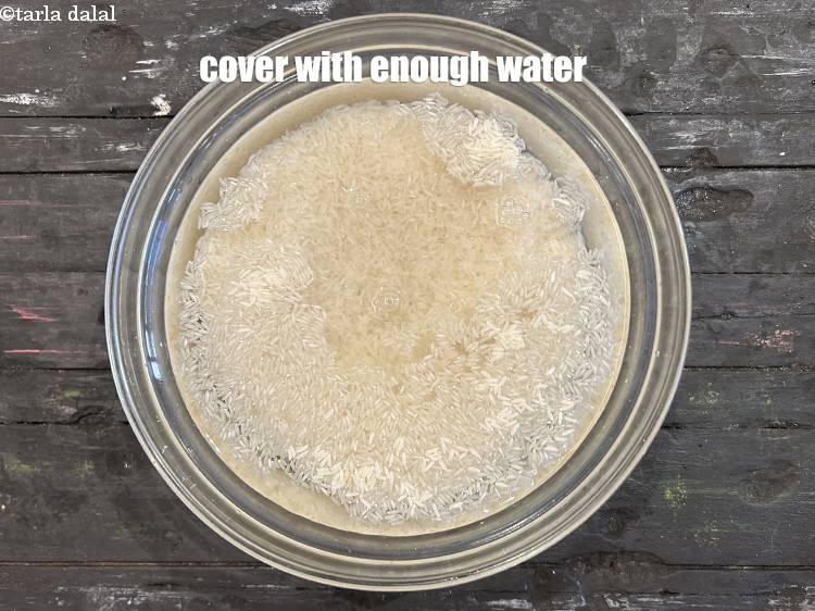 Step 4 – Cover with enough water.