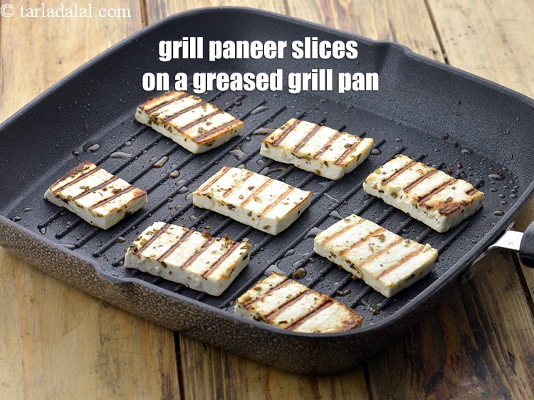 स्टेप 27 – पनीर को चिकने ग्रिल पैन पर मध्यम आंच पर 2 …