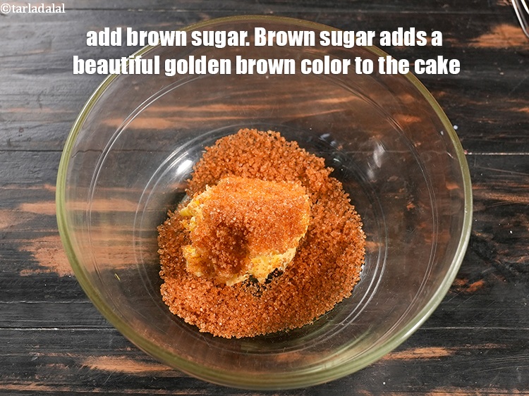 Step 4 – Add &frac14; cup <a href="https://www.tarladalal.com/glossary-brown-sugar-283i">brown sugar</a>. Brown sugar adds a beautiful golden brown color to …