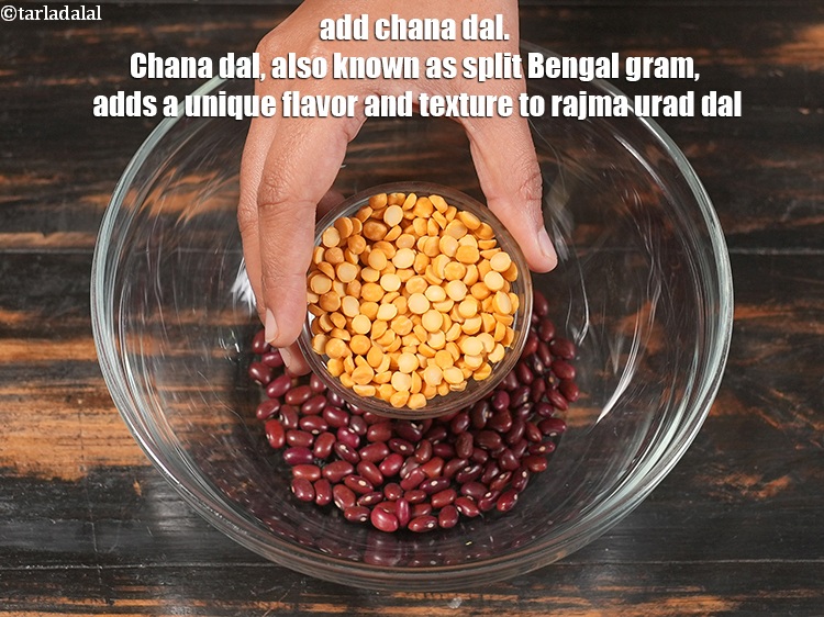 Step 4 – <p>Add ¼ cup <a href="https://www.tarladalal.com/glossary-chana-dal-split-bengal-gram-285i">chana dal (split bengal gram)</a>. Chana dal, also known as split …