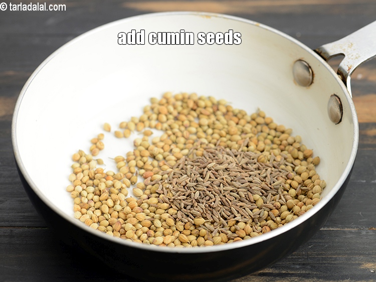 Step 5 – Add 1 tsp <a href="https://www.tarladalal.com/glossary-cumin-seeds-jeera-zeera-381i">cumin seeds (jeera)</a>.