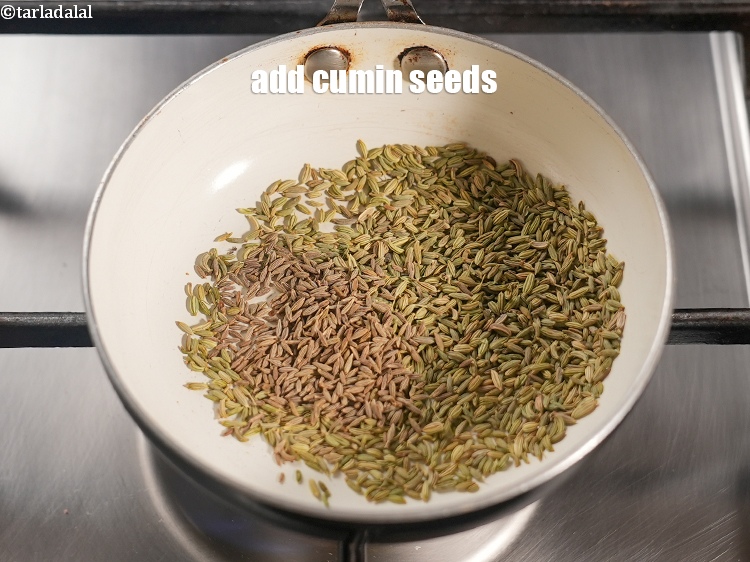 Step 4 – Add 1 tsp <a href="https://www.tarladalal.com/glossary-cumin-seeds-jeera-zeera-381i">cumin seeds (jeera)</a>.