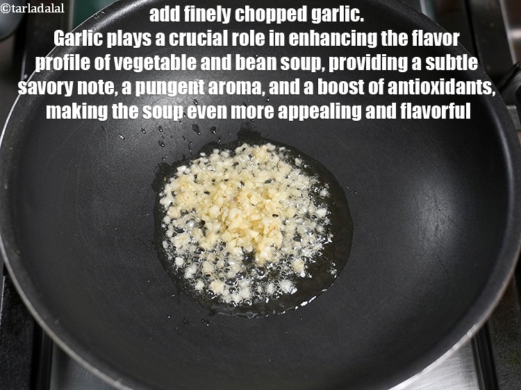 Step 4 – Add 1 tbsp finely <a href="https://www.tarladalal.com/glossary-chopped-garlic-790i">chopped garlic (lehsun)</a>. Garlic plays a crucial role in enhancing …