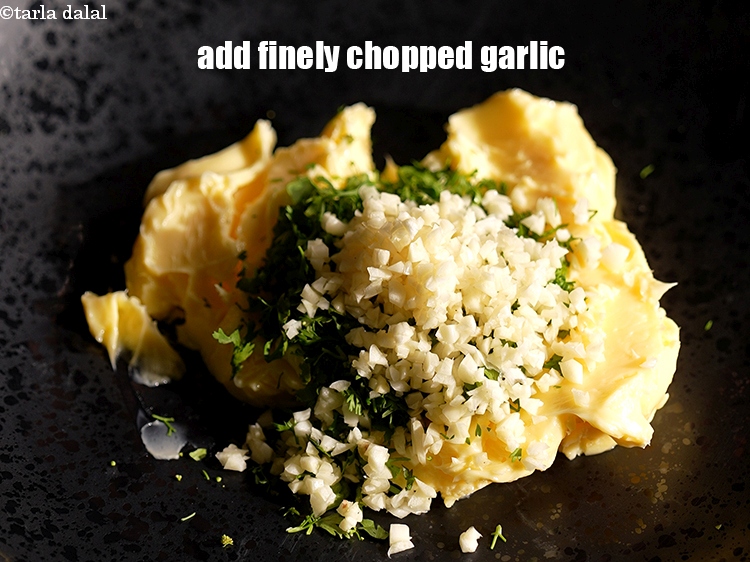 Step 4 – Add 2 tbsp finely&nbsp;<a href="https://www.tarladalal.com/glossary-chopped-garlic-790i">chopped garlic (lehsun)</a>.