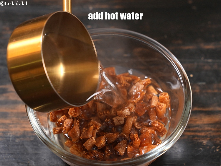 Step 4 – Add &frac12; cup hot water.