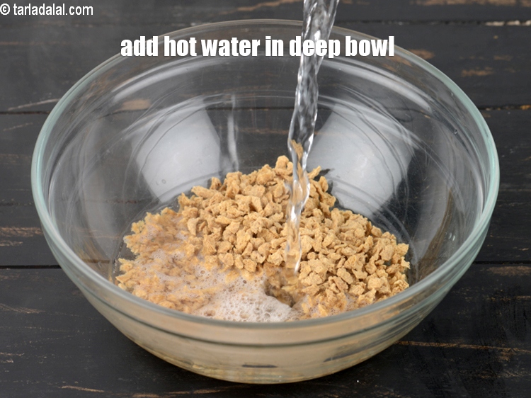 Step 5 – <meta charset="UTF-8" /> Add enough hot water in a deep bowl.&nbsp;