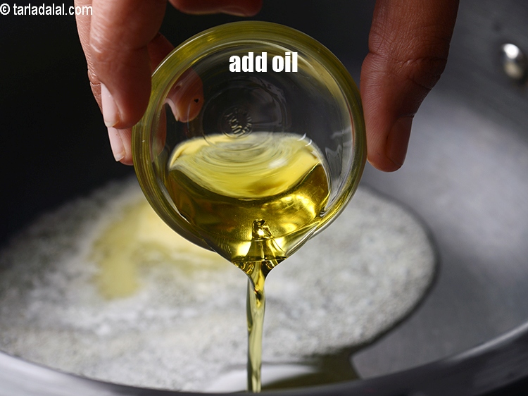Step 4 – Add 1 tbsp oil.
