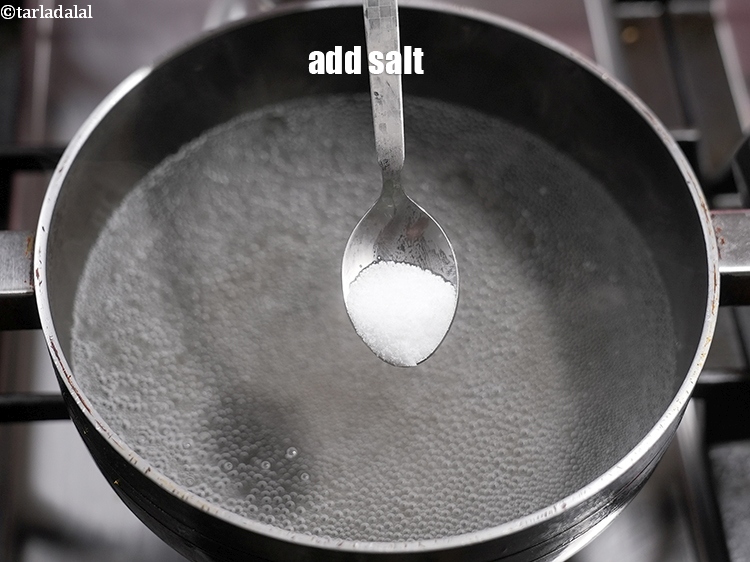 Step 4 – Add salt.