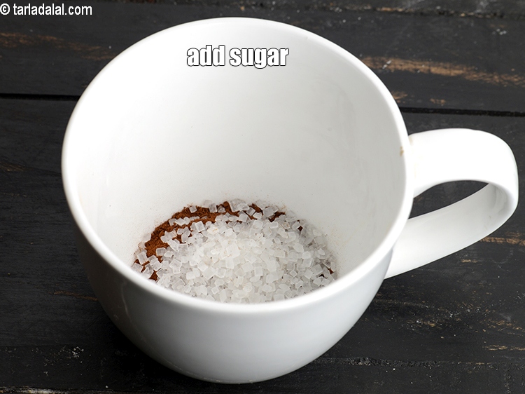 Step 4 – Add 2 tsp&nbsp;<a href="https://www.tarladalal.com/glossary-sugar-chini-shakkar-278i">sugar</a>.
