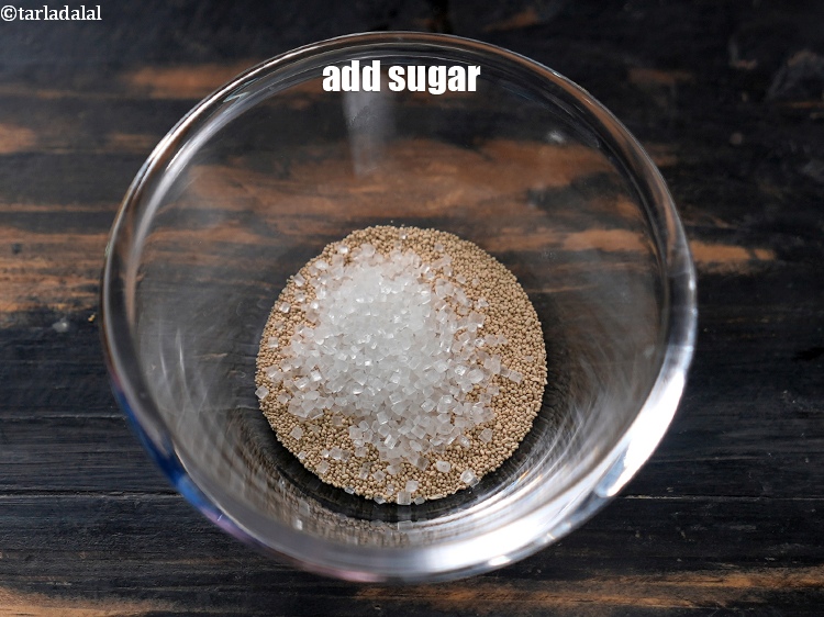 Step 4 – Add 1 tsp sugar.