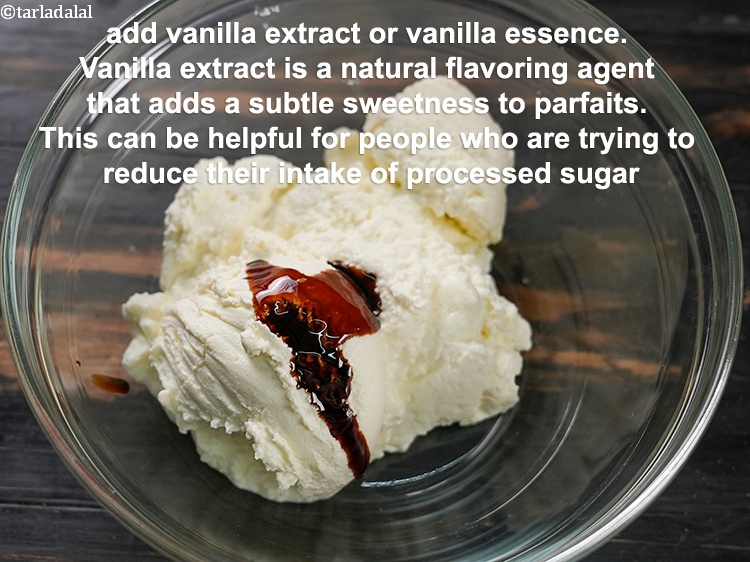 स्टेप 4 – १/२ टी-स्पून&nbsp;<a href=""https://www.tarladalal.com/glossary-vanilla-extract-hindi-1248i"">वेनिला अर्क</a>&nbsp;डालें।&nbsp;वेनिला अर्क एक प्राकृतिक स्वाद देने वाला …