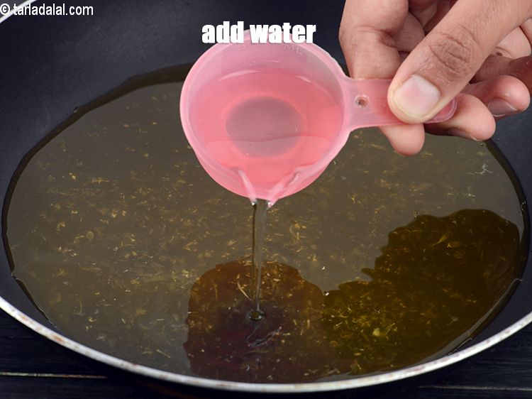 Step 5 – Add 2 tbsp of water.