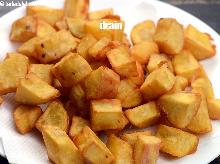 Step 4 – Drain on an absorbent paper.&nbsp;