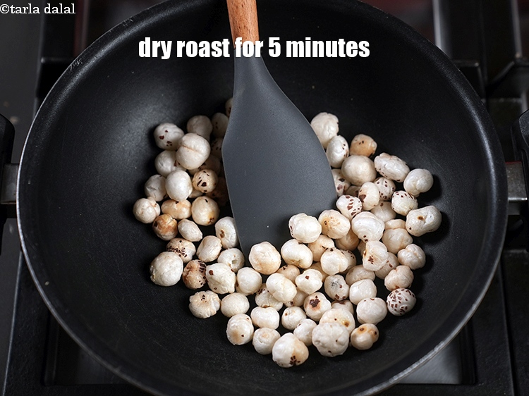 Step 4 – Dry roast on medium flame for 5 minutes.