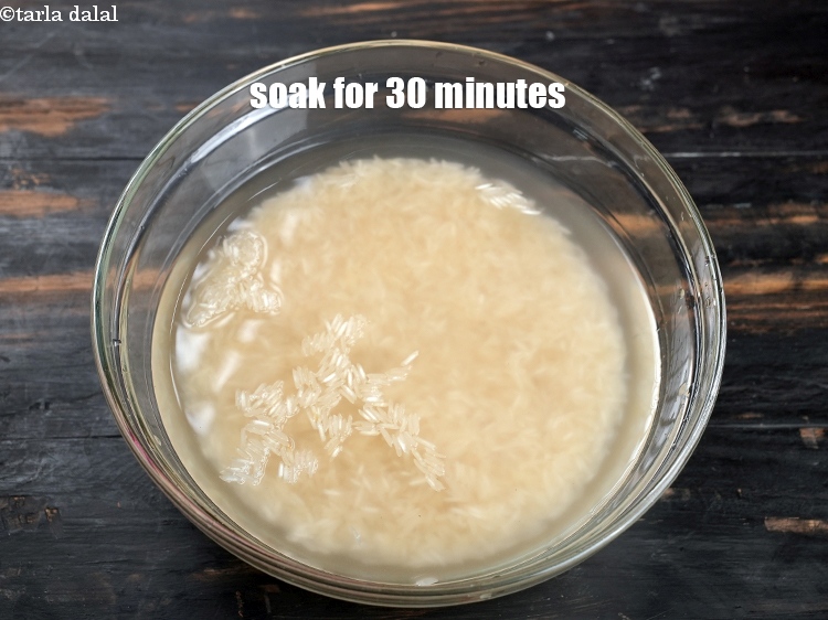 Step 4 – Clean, wash and soak in enough water for 30 minutes.