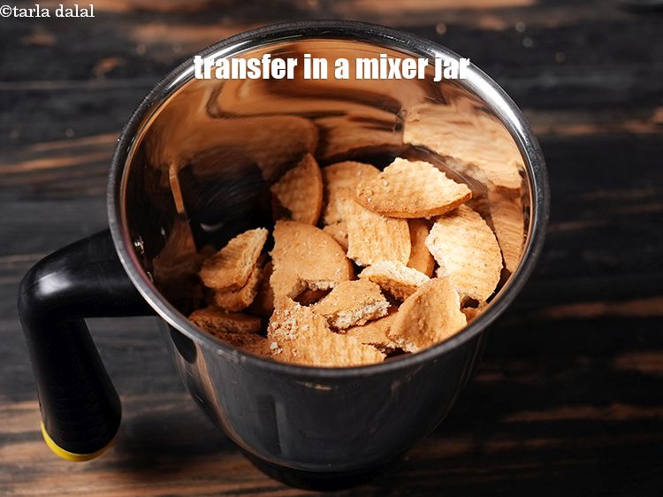 Step 5 – Transfer into a mixer jar.