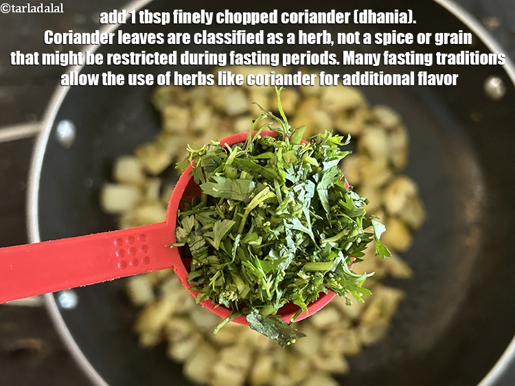 Step 22 – Add&nbsp;<meta charset="UTF-8" />1 tbsp&nbsp;finely&nbsp;<a href="glossary-chopped-coriander-783i">chopped coriander (dhania)</a>.&nbsp;Coriander leaves are classified as a herb, not a …