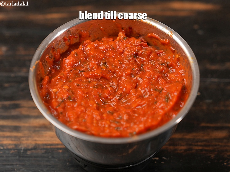 Step 22 – Blend till coarse.