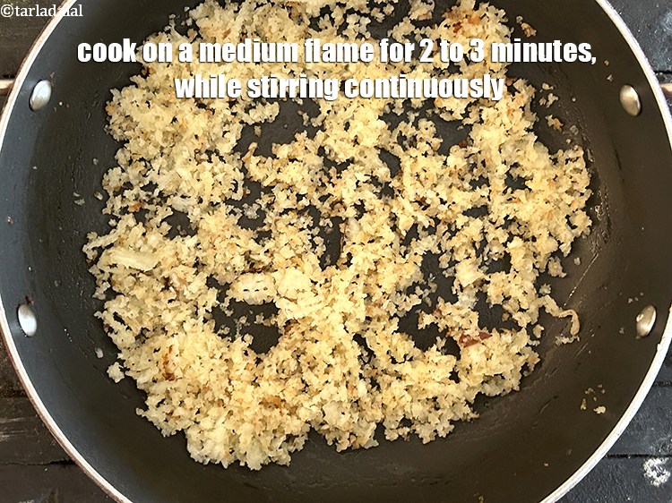 Step 22 – Cook on a medium flame for 2 to 3 minutes, while stirring continuously.