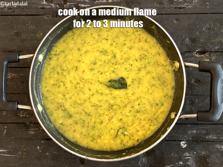 Step 29 – Cook on a medium flame for 2 to 3 minutes.