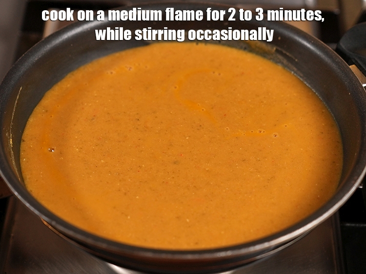 Step 22 – Cook on a medium flame for 2 to 3 minutes, while stirring occasionally.