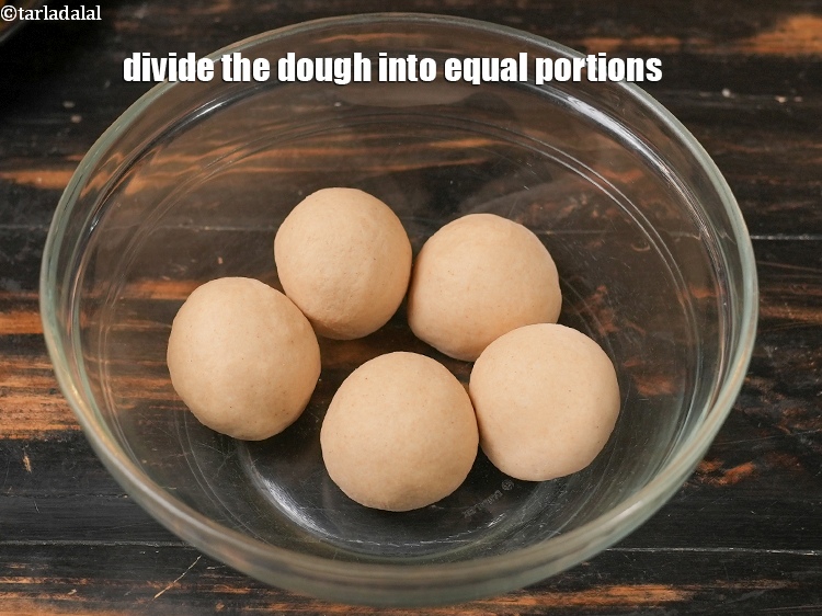 Step 21 – Divide the dough into 8 equal portions.