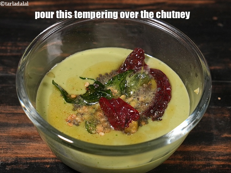 Step 23 – <meta charset="UTF-8" />Pour this tempering over the chutney.