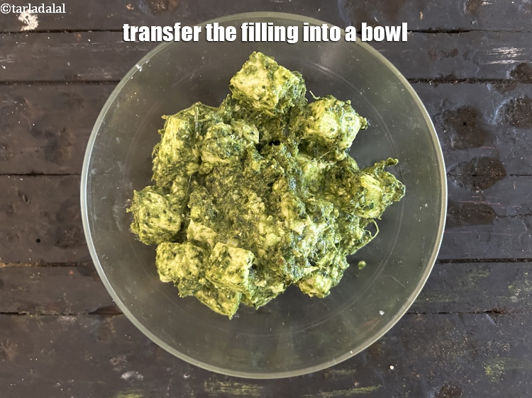 Step 23 – Transfer the filling into a bowl.